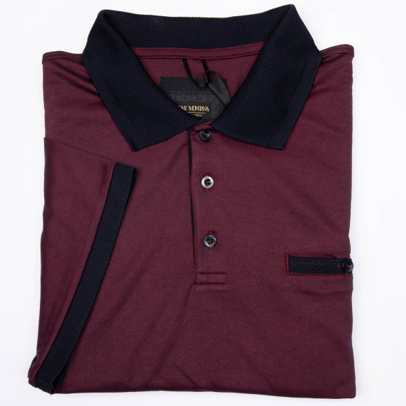 Поло Tony Montana т.синий/бордо