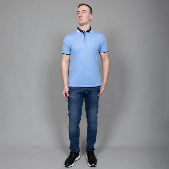 Поло Lexmer голубой