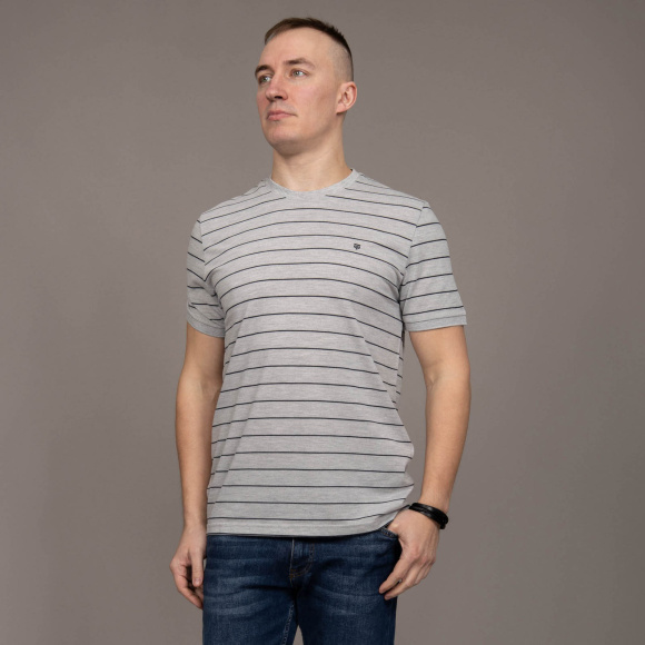 Футболка Tony Montana серый/т.синий