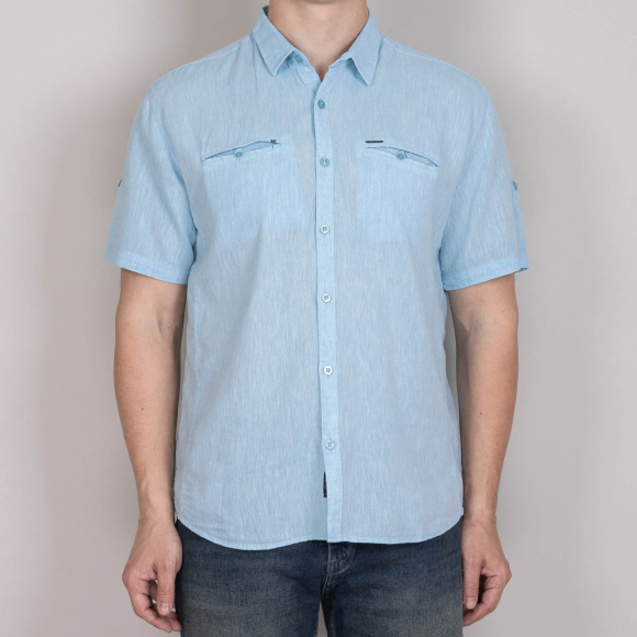 Сорочка к.р. Jean Piere бирюза