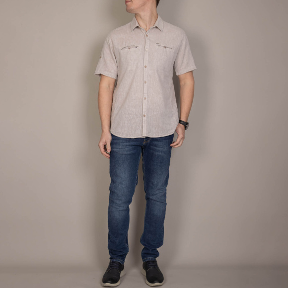 Сорочка к.р. Jean Piere бежевый