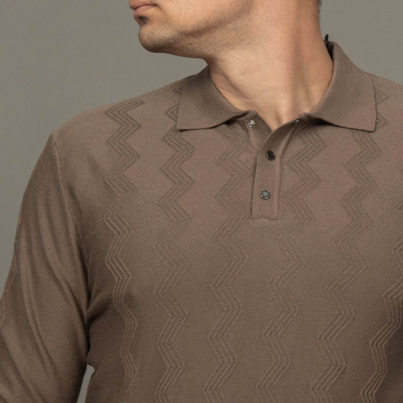 Поло д.р. Tony Montana коричневый меланж