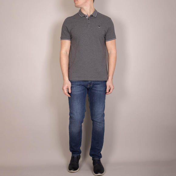 Поло Tony Montana серый