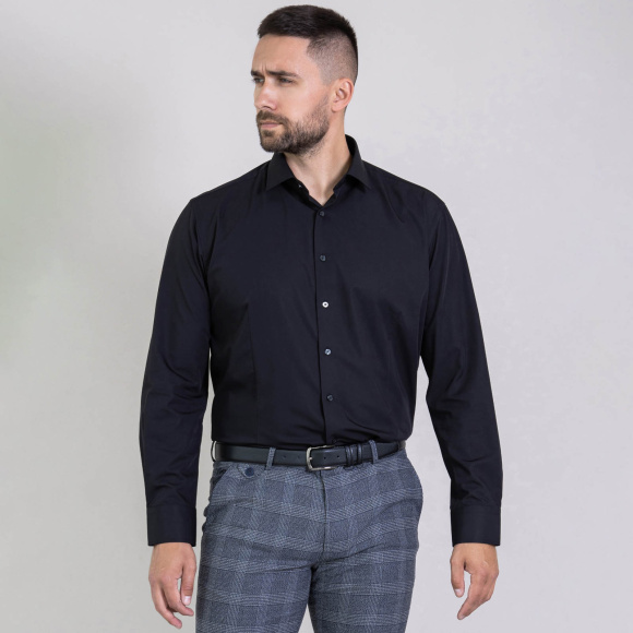 Сорочка Good Manners slim черная