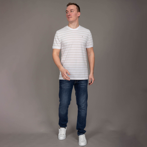 Футболка Tony Montana белый/коричневый