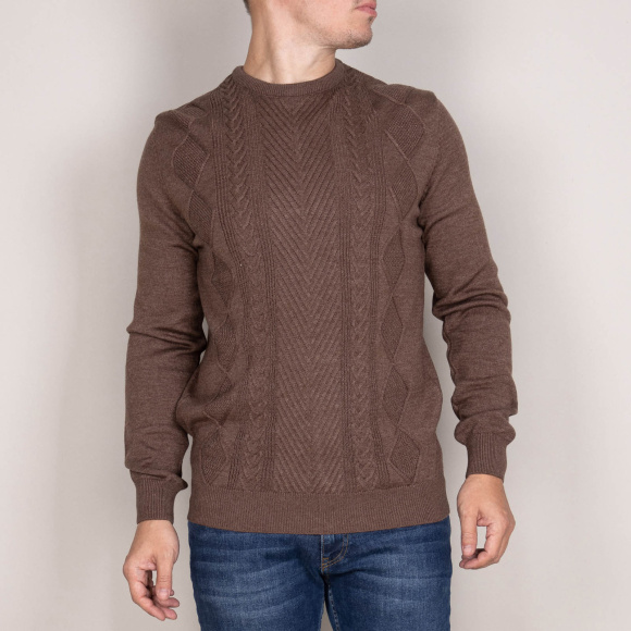 Джемпер Tony Montana коричневый меланж