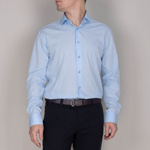 Сорочка Good Manners slim голубая