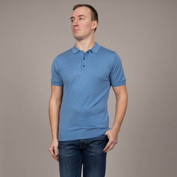 Поло Konko голубой