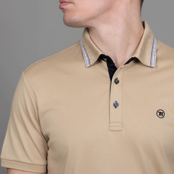 Поло Tony Montana бежевый