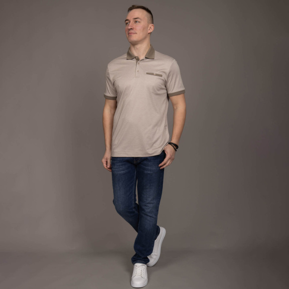 Поло Tony Montana коричневый