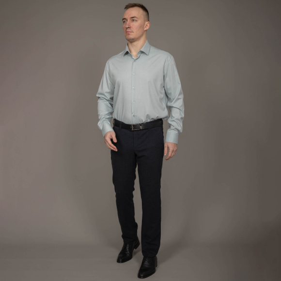 Сорочка Good Manners slim ментоловый