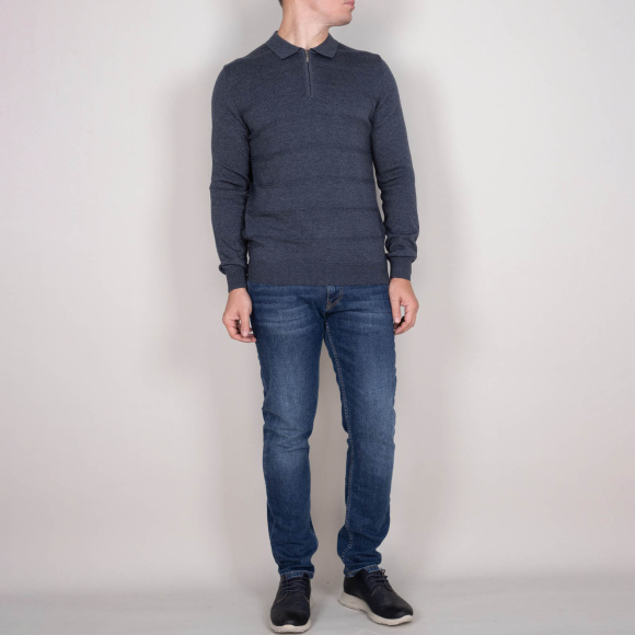 Джемпер Tony Montana индиго меланж