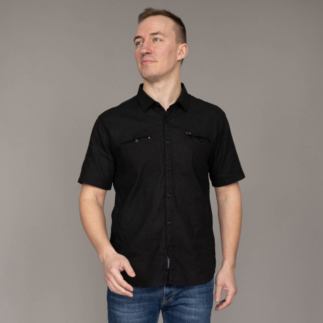 Сорочка к.р Jean Piere черный