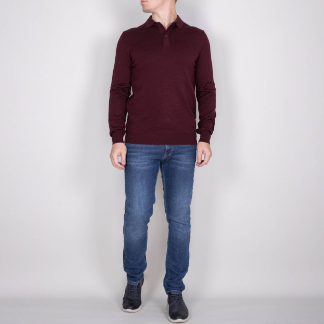 Джемпер Tony Montana бордо меланж