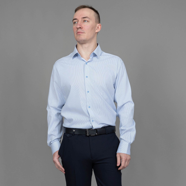 Сорочка Good Manners slim св.голубой