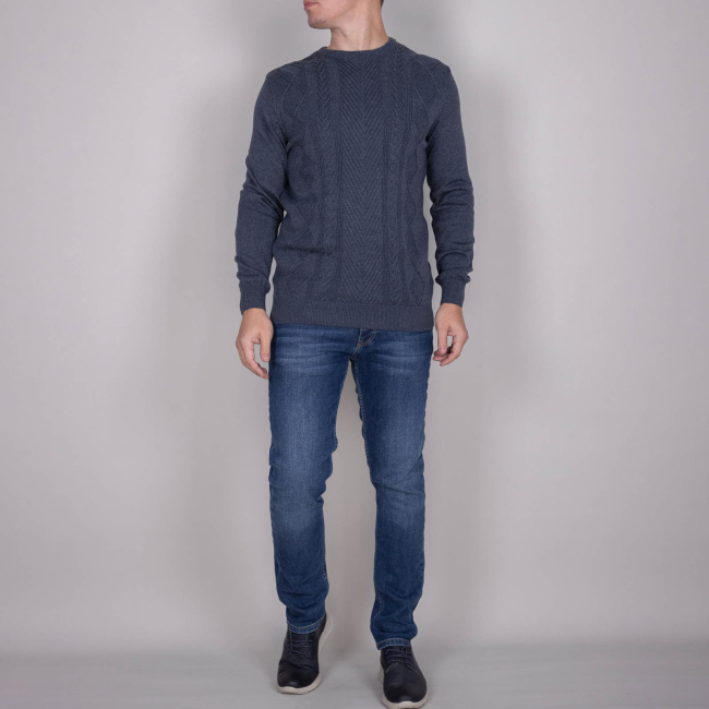 Джемпер Tony Montana индиго меланж
