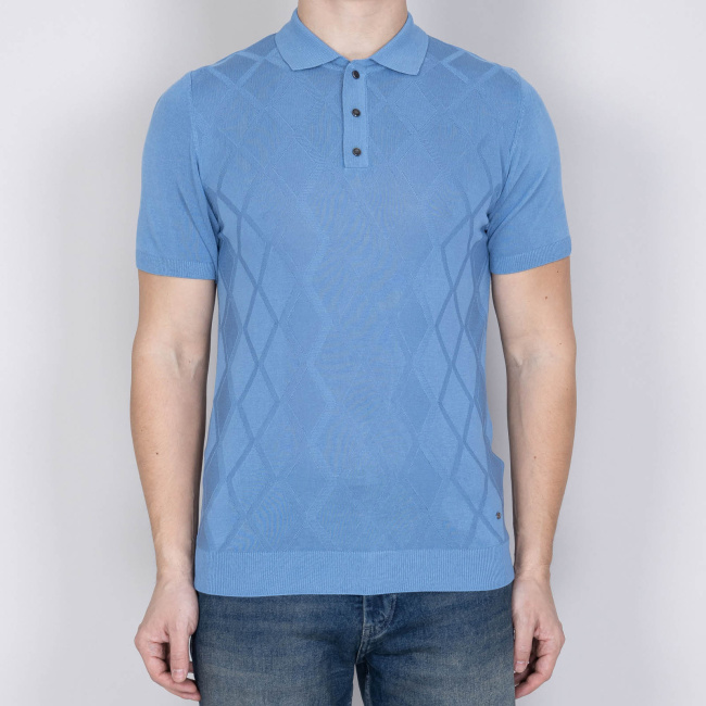 Поло Konko голубой