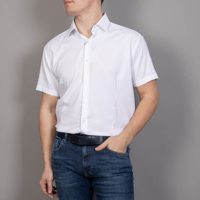 Сорочка к.р. GROSTYLE slim белая