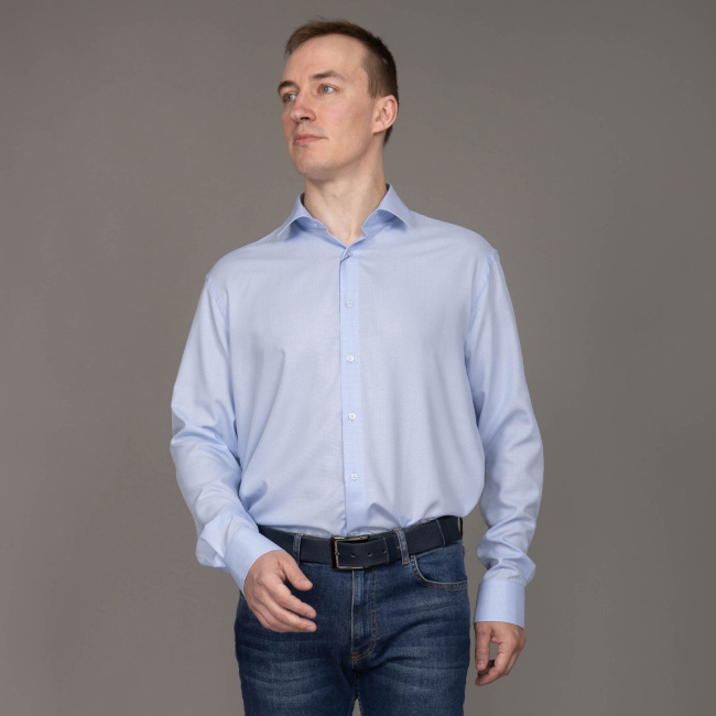 Сорочка Good Manners slim св.голубой