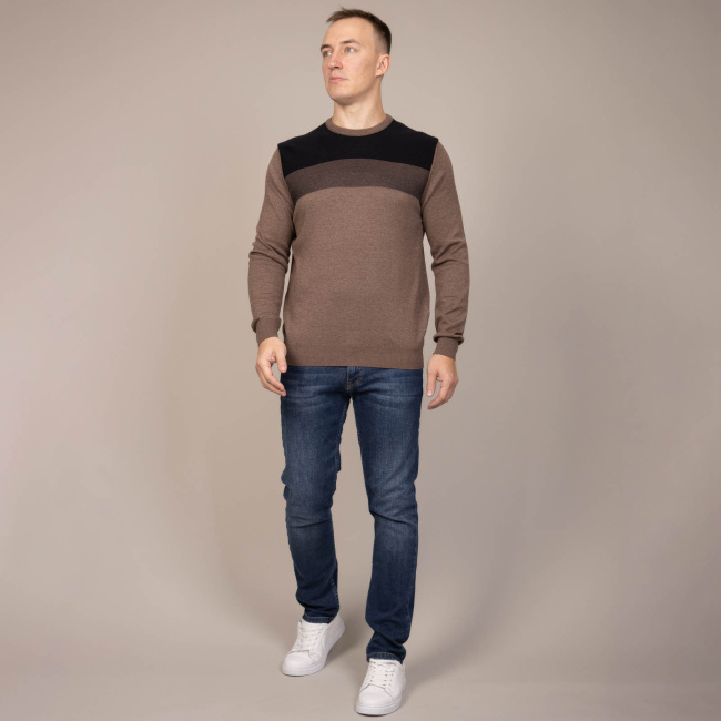 Джемпер Tony Montana коричневый меланж