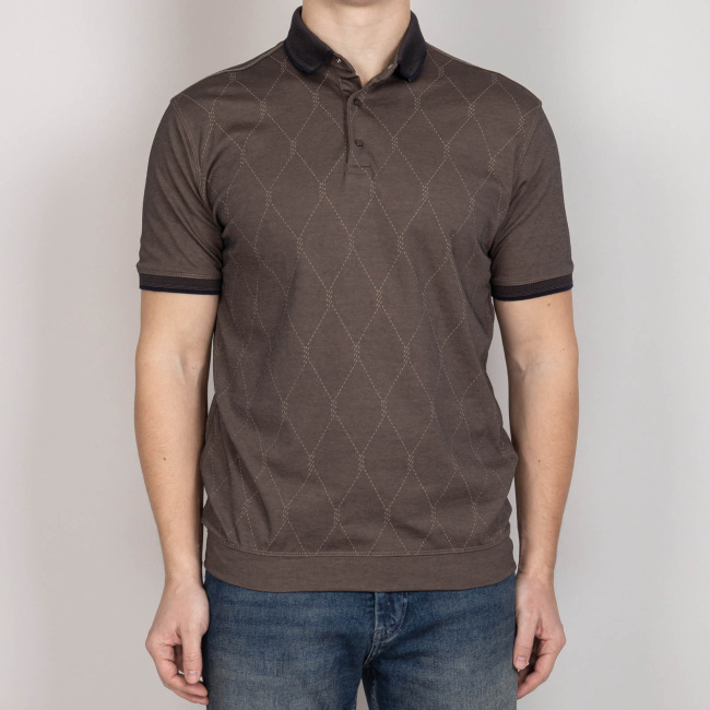 Поло Wellbred коричневый