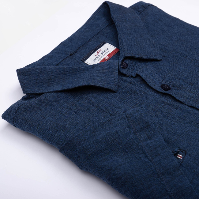 Сорочка к.р Jean Piere т.индиго