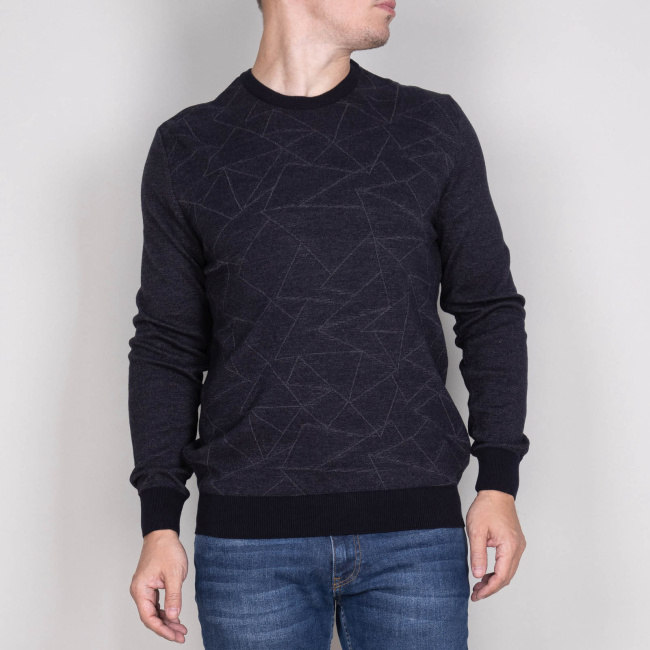 Джемпер Tony Montana т.син/серый