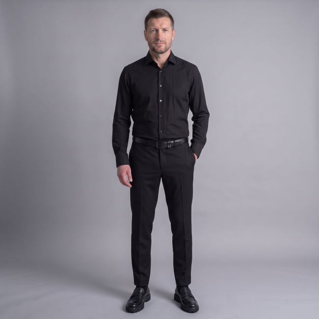Сорочка Good Manners exstra slim long черная