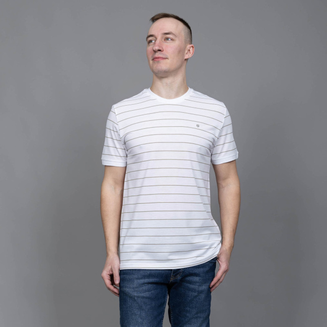 Футболка Tony Montana белый/коричневый