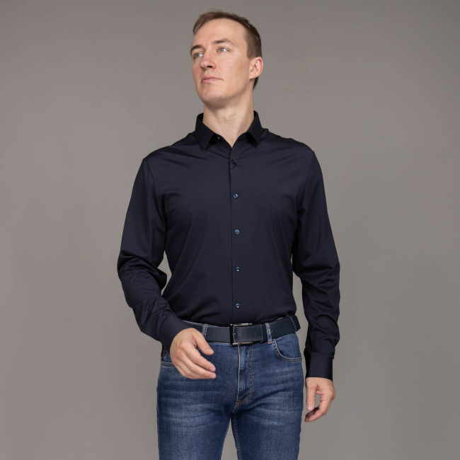 Сорочка Lexmer slim т.синий