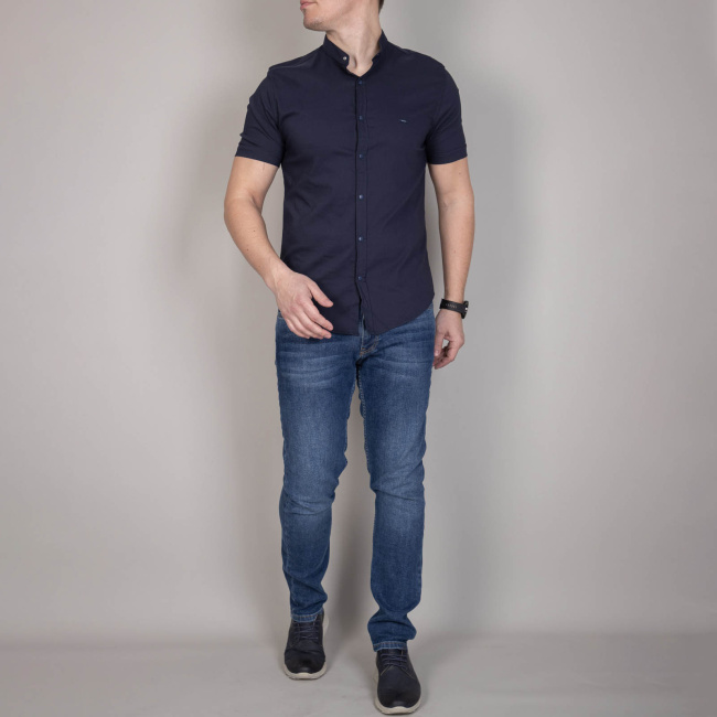 Сорочка к.р. Black Stone синяя