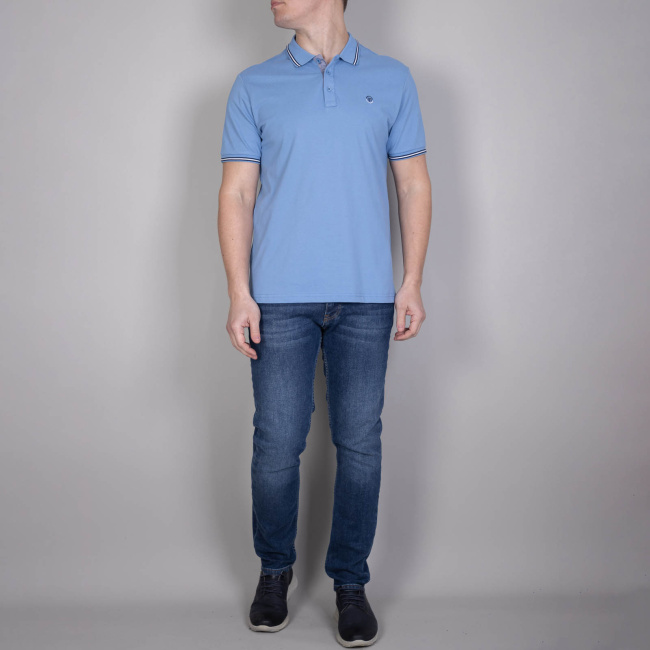 Поло Tony Montana голубой