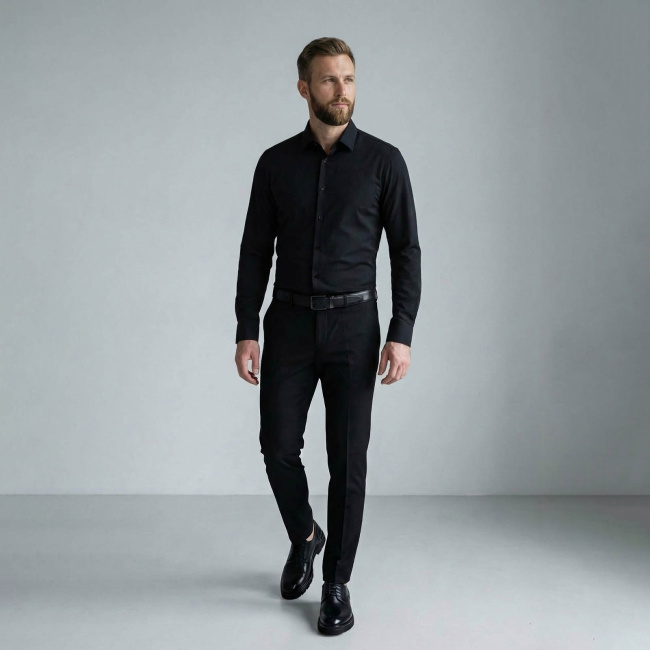 Сорочка Lexmer slim черный