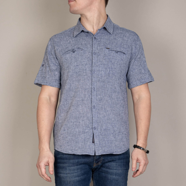 Сорочка к.р. Jean Piere св.синий