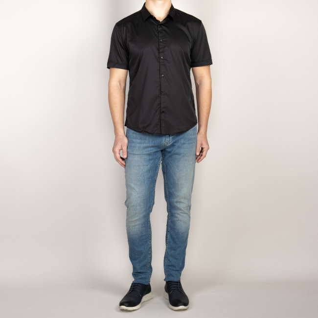 Сорочка к.р. Amato черная