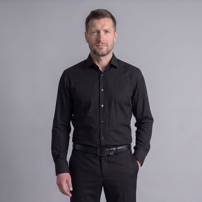 Сорочка Good Manners exstra slim черная