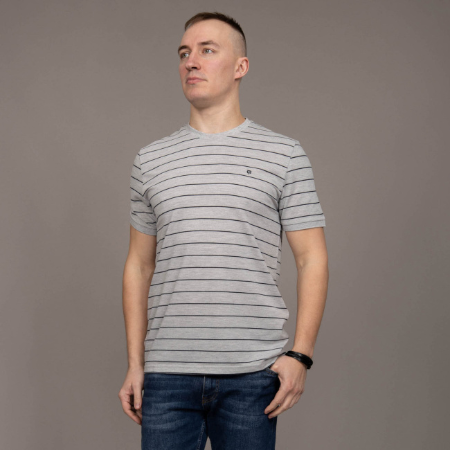 Футболка Tony Montana серый/т.синий