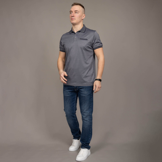 Поло Tony Montana т.синий/белый