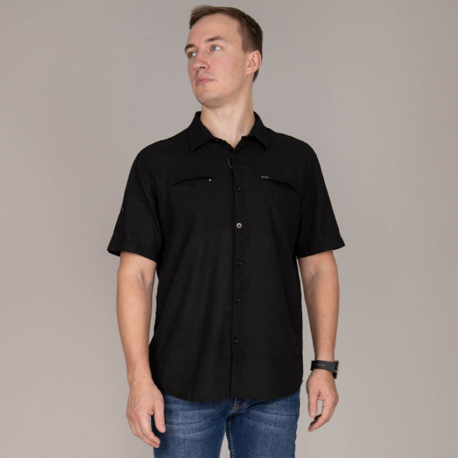 Сорочка к.р Jean Piere черный