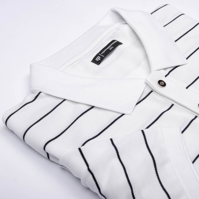 Поло Tony Montana белый/т.синий