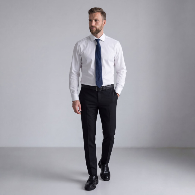 Сорочка Good Manners slim long белая