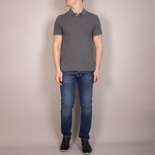 Поло Tony Montana серый