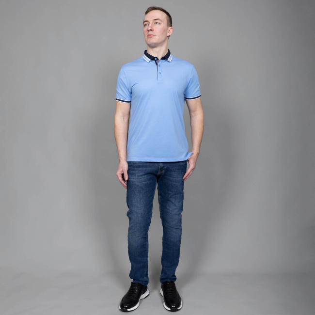 Поло Lexmer голубой